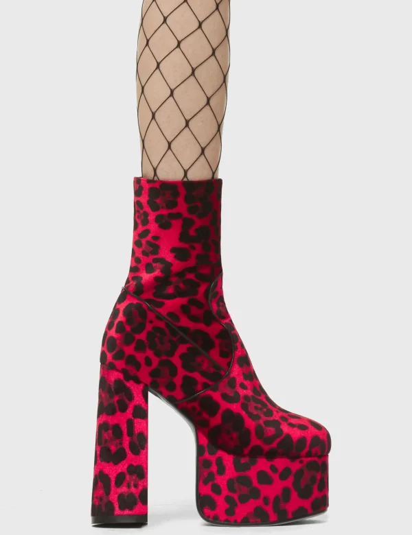 Lamoda Colourful | Animal^Adore You Platform Ankle Boots