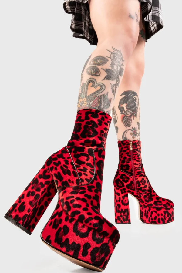 Lamoda Colourful | Animal^Adore You Platform Ankle Boots