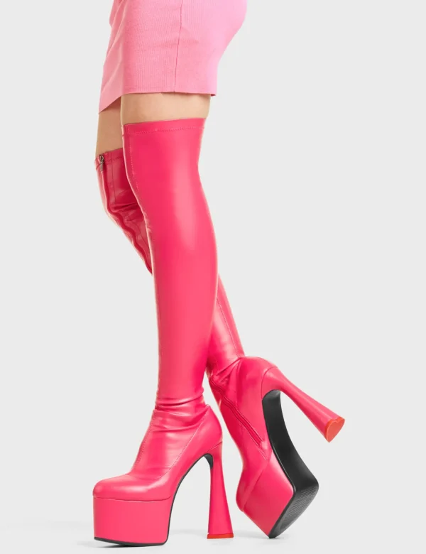 Lamoda Colourful | Hearts^Answer Platform Thigh High Boots
