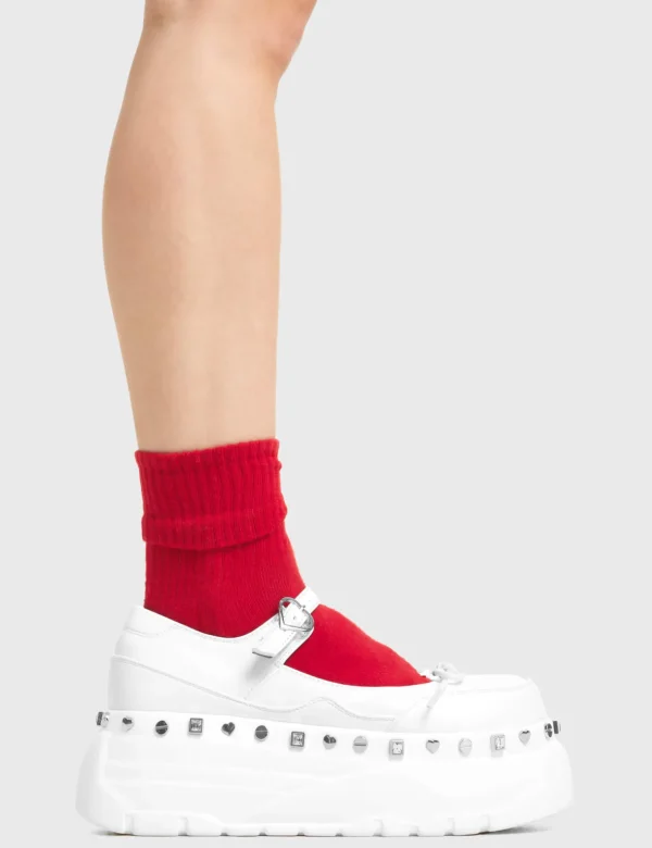 Lamoda Platform | Platform Boots^Beauty Queen Chunky Platform Mary Jane Shoes