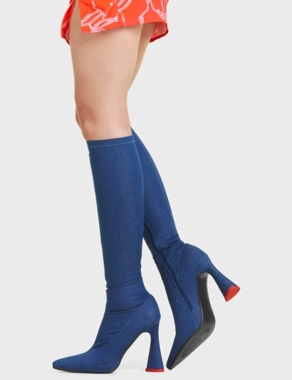 Lamoda Denim | Hearts^Big Dreams Knee High Boots