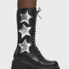 Lamoda Metallic | Platform Boots^Big League Chunky Platform Calf Boots