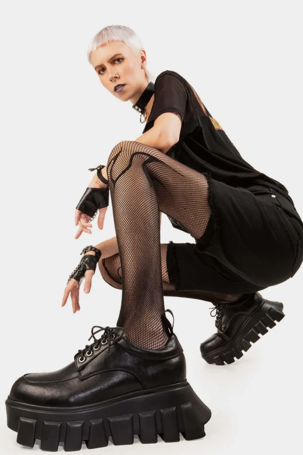 Lamoda Platform | Platform Boots^Black Hole Chunky Platform Sneakers