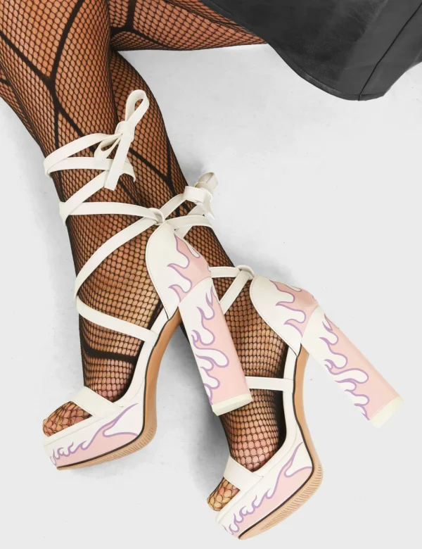 Lamoda Colourful | Pink^Blow Ya Mind Platform Sandals