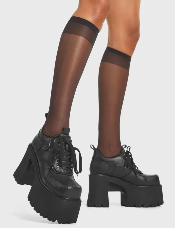 Lamoda Platform | Platform Boots^Buffing Chunky Platform Sneakers