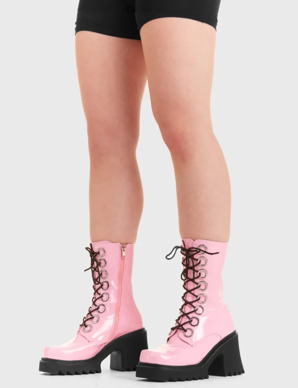 Lamoda Colourful | Pink^Bulletproof Chunky Platform Ankle Boots
