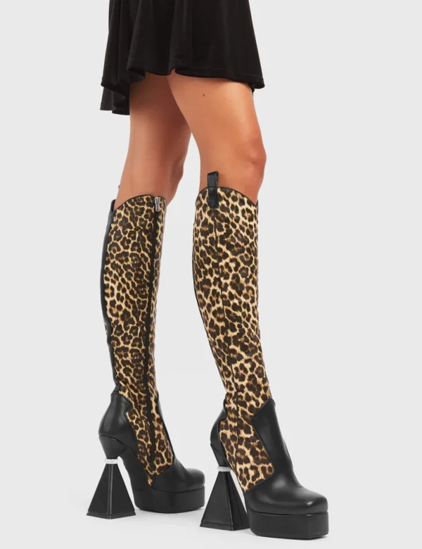 Lamoda Animal | Platform Boots^Curious Platform Knee High Boots