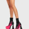 Lamoda Flames | Platform Boots^Destroy You Platform Ankle Boots