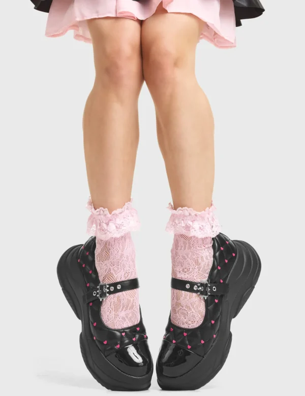 Lamoda Hearts | Platform^Devotion Chunky Platform Mary Jane Shoes