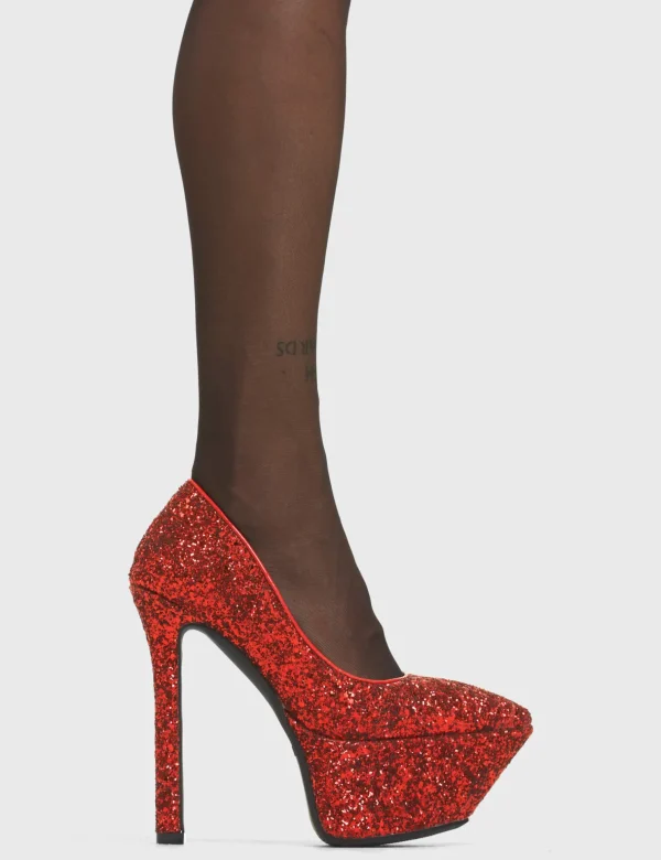 Lamoda Colourful | Metallic^Diamond In The Rough Platform Heels