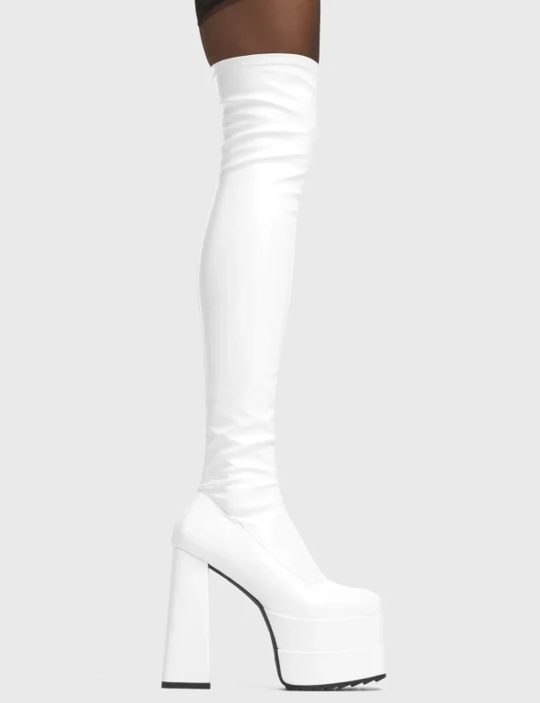 Lamoda Colourful | Wide Calf^Fantasies Wide Calf Platform Thigh High Boots