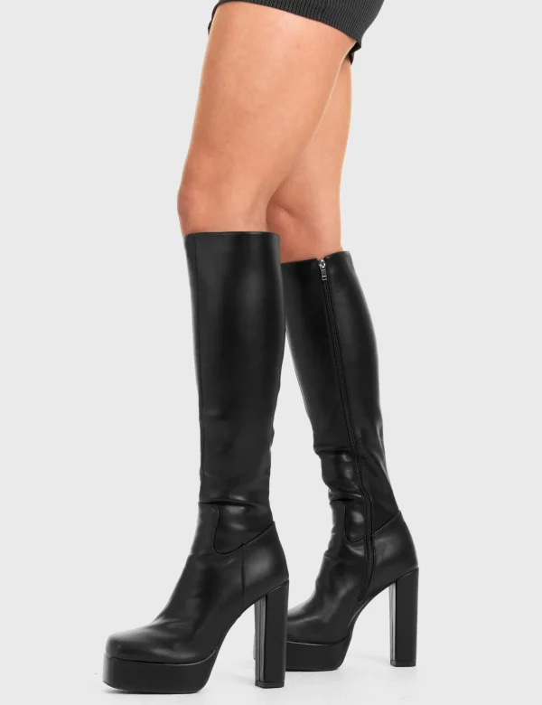 Lamoda Platform Boots | Stiletto Boots^Game Player Platform Knee High Boots