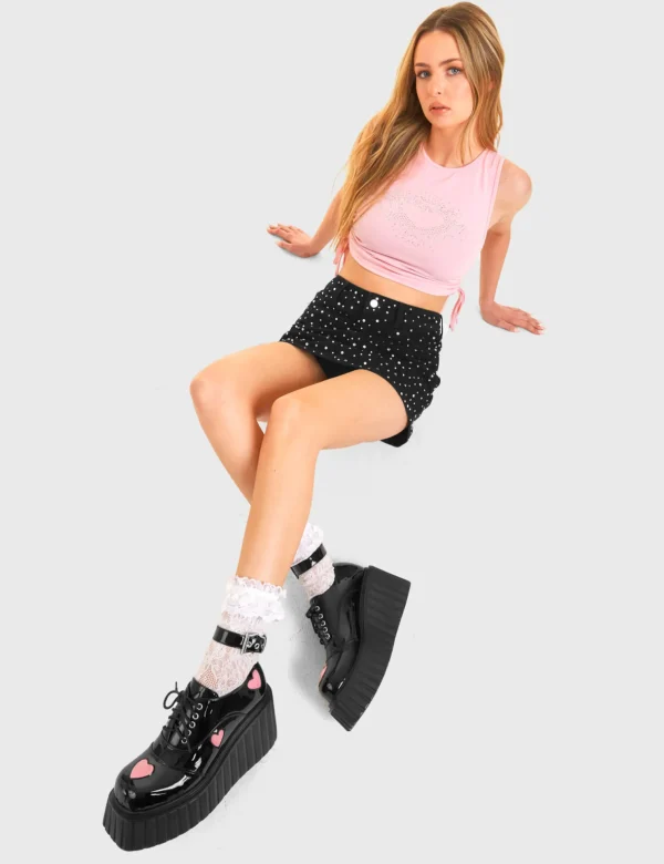Lamoda Colourful | Pink^Good Day Chunky Platform Creeper Shoes