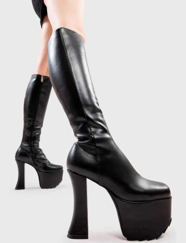 Lamoda Platform Boots | Stiletto Boots^Goodbye Platform Knee High Boots