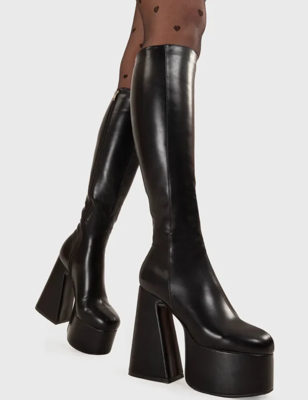 Lamoda Platform Boots | Knee High Boots^Hate You Platform Knee High Boots