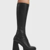Lamoda Wide Calf | Super Stretch^Hate You Super Stretch Platform Knee High Boots