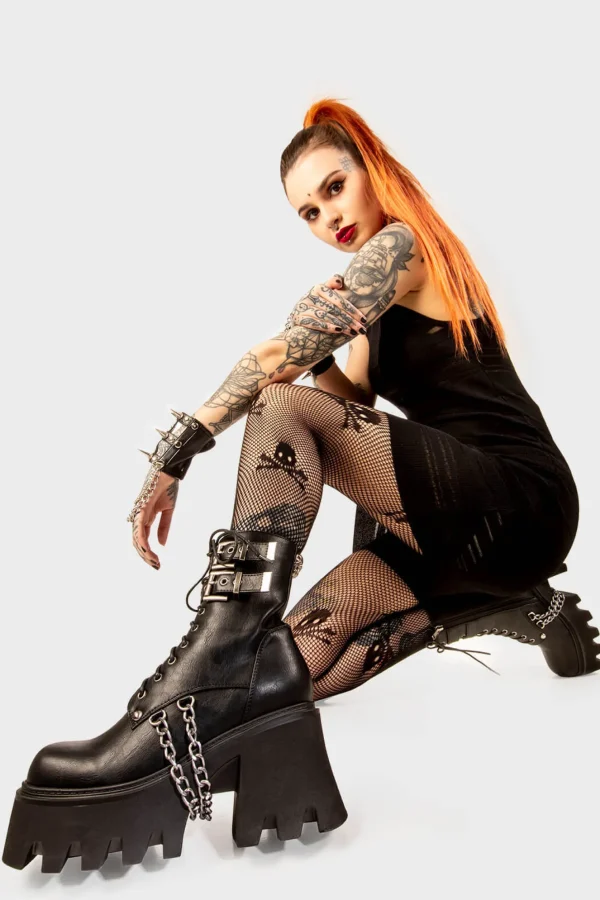 Lamoda Skulls | Platform Boots^High On Love Chunky Platform Ankle Boots