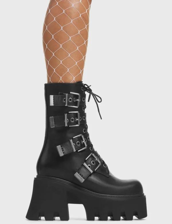 Lamoda Platform Boots | Chunky Boots^Hysteria Chunky Platform Ankle Boots