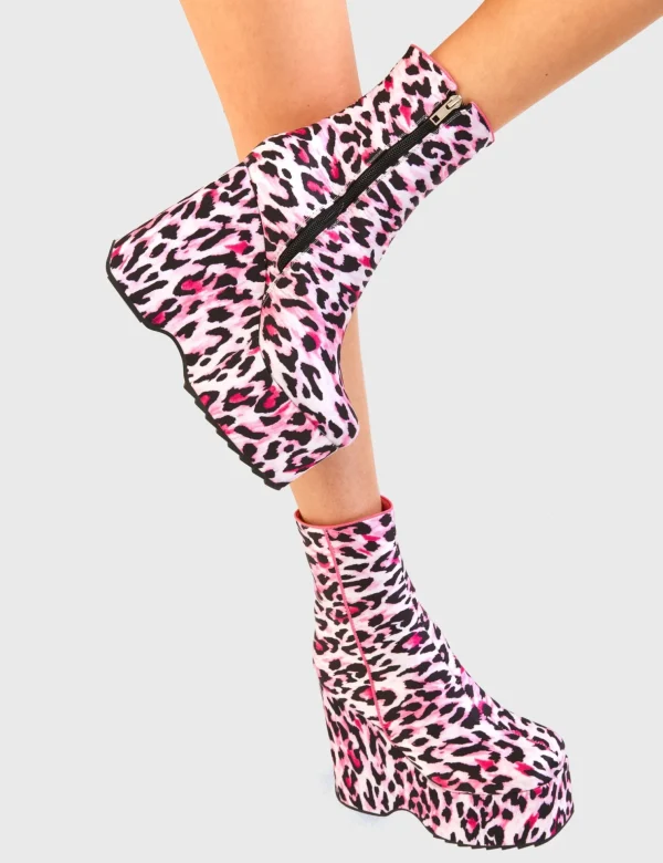 Lamoda Colourful | Animal^Jungle Fever Chunky Platform Ankle Boots