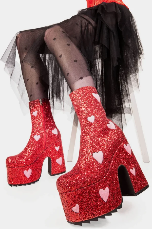 Lamoda Colourful | Metallic^Keeper Chunky Platform Ankle Boots