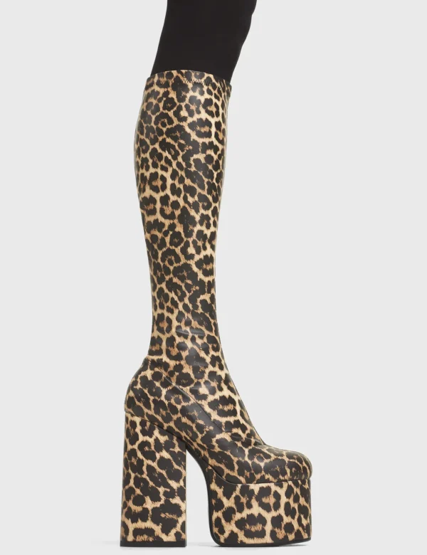 Lamoda Animal | Platform Boots^Messenger Platform Knee High Boots