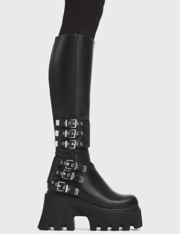 Lamoda Skulls | Platform Boots^My Prince Chunky Platform Knee High Boots