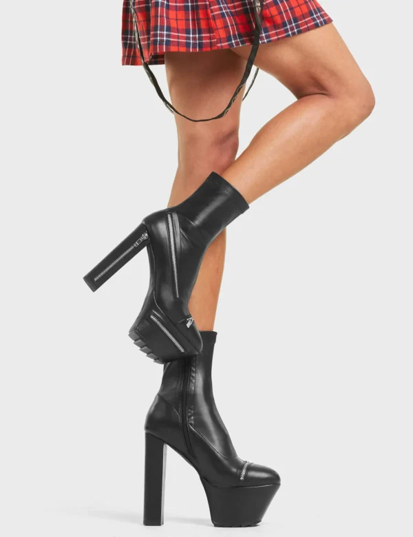 Lamoda Platform Boots | Stiletto Boots^No Chance Platform Ankle Boots