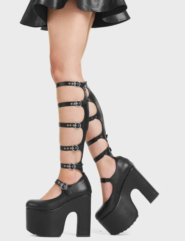 Lamoda Knee High Boots^On A Loop Chunky Platform Knee High Boots