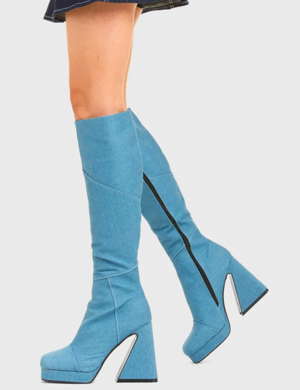 Lamoda Denim | Platform Boots^Override Platform Knee High Boots