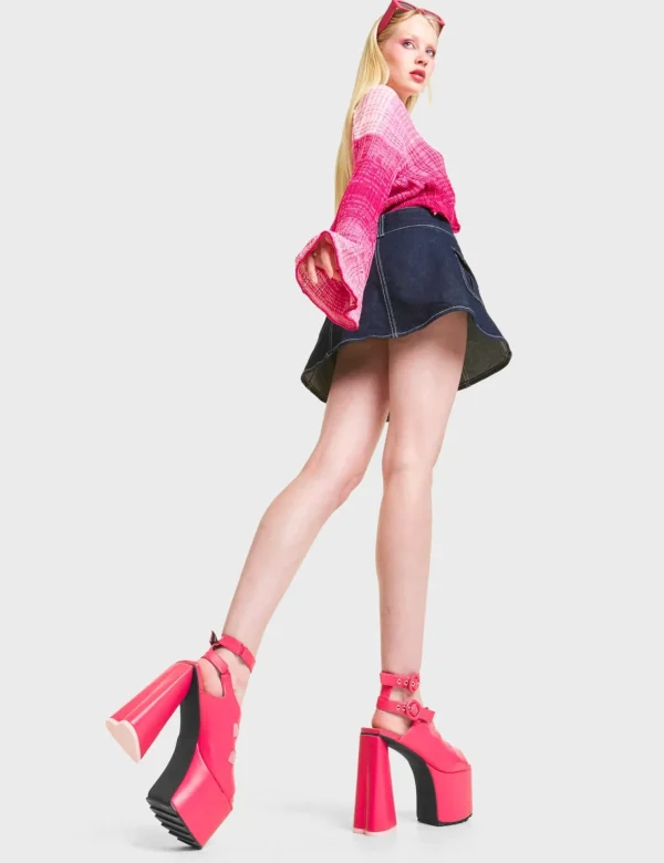 Lamoda Colourful | Pink^Perfect Girl Platform Sandals