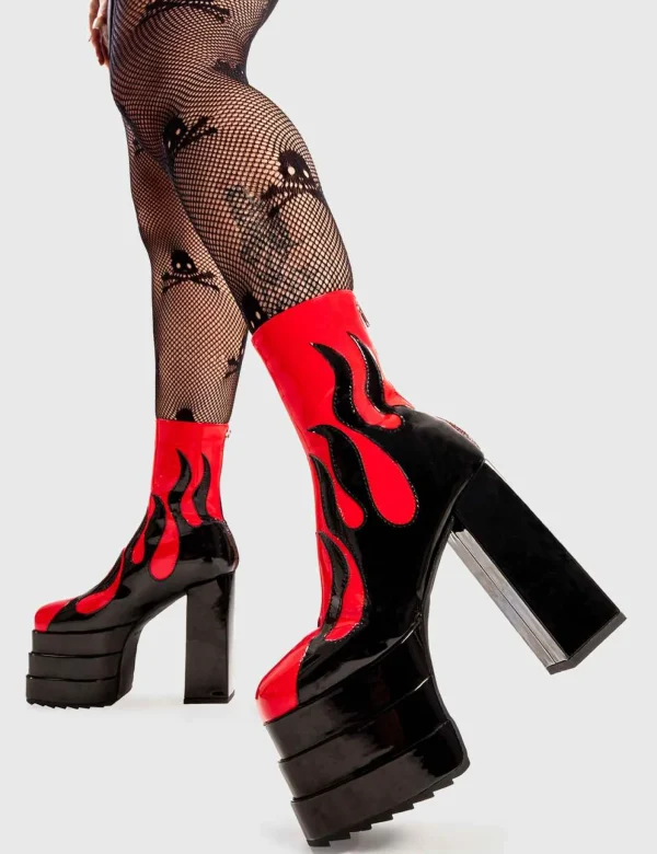 Lamoda Flames | Platform Boots^Reborn Platform Ankle Boots