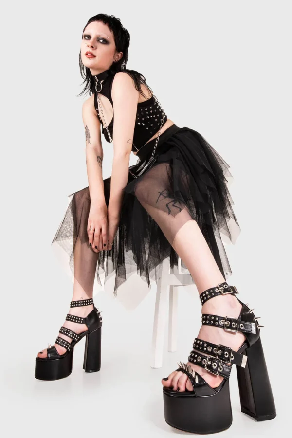 Lamoda Spikes | Open Toe^Revin' Plaform Sandals