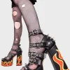 Lamoda Spikes | Open Toe^Revin' Platform Sandals