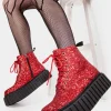 Lamoda Metallic^Shooting Star Chunky Ankle Creeper Boots