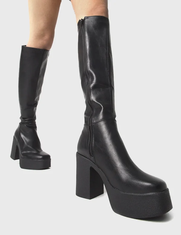 Lamoda Platform Boots | Knee High Boots^Slick Nicks Platform Knee High Boots