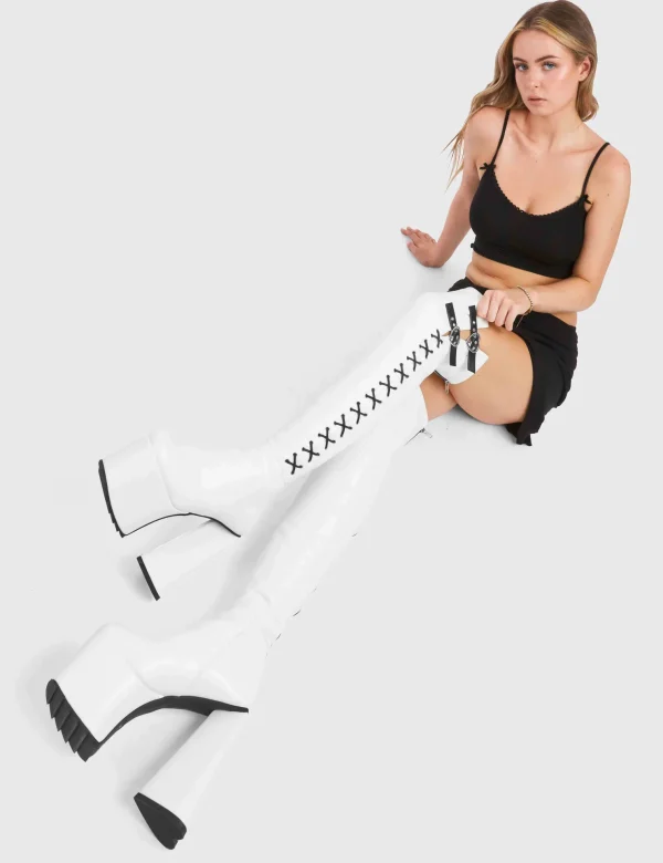 Lamoda Colourful | Hearts^Small Victories Platform Thigh High Boots