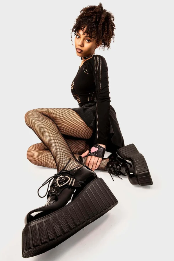 Lamoda Hearts | Platform^Stick To It Chunky Platform Creeper Shoes