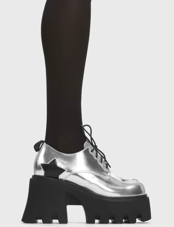 Lamoda Metallic | Platform^Swear Jar Chunky Platform Shoes
