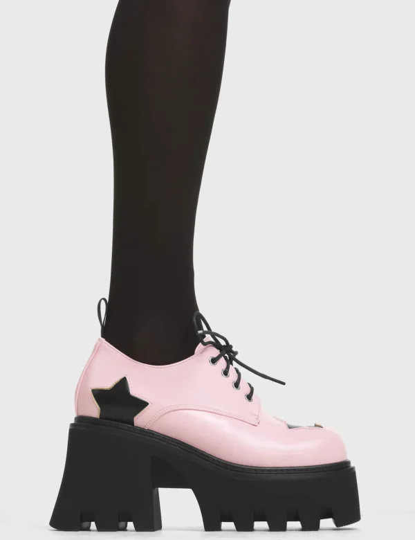 Lamoda Colourful | Pink^Swear Jar Chunky Platform Shoes