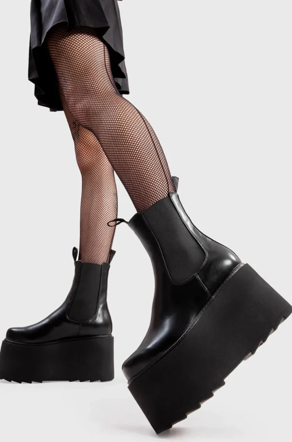 Lamoda Platform | Platform Boots^Time Waster Chunky Platform Ankle Boots