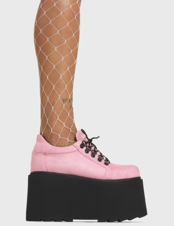Lamoda Pink | Colourful^Touch The Sky Chunky Platform Sneakers
