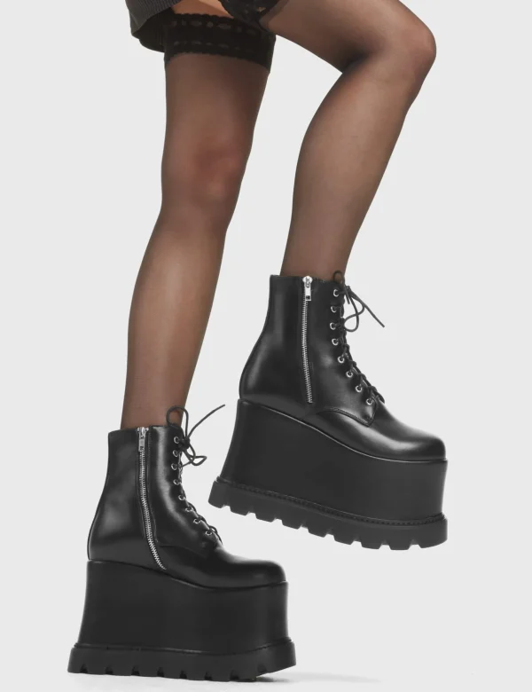 Lamoda Platform Boots | Chunky Boots^Up In Arms Chunky Platform Ankle Boots