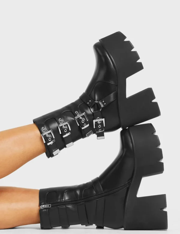 Lamoda Platform Boots | Chunky Boots^Vibetech Chunky Platform Ankle Boots
