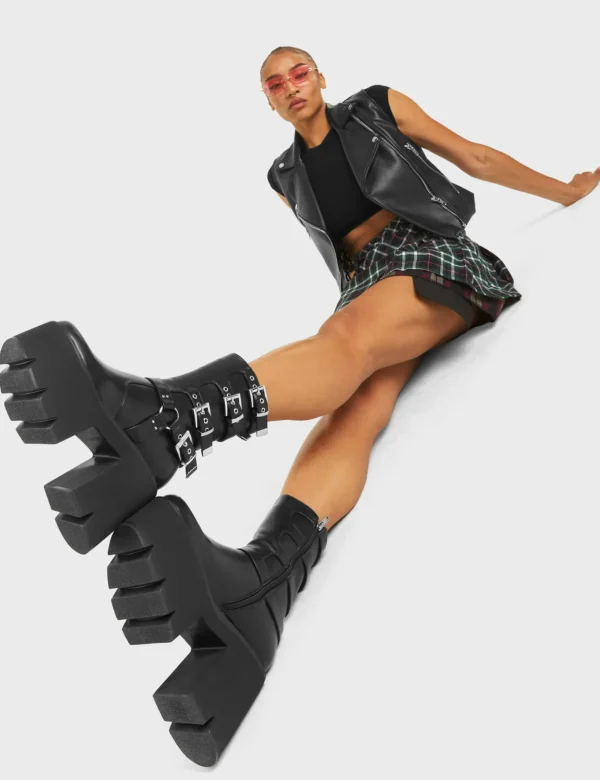 Lamoda Platform Boots | Chunky Boots^Vibetech Chunky Platform Ankle Boots
