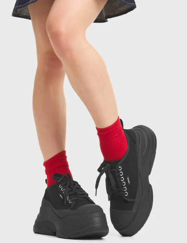 Lamoda Platform | Platform Boots^Waste Of Time Chunky Platform Sneakers