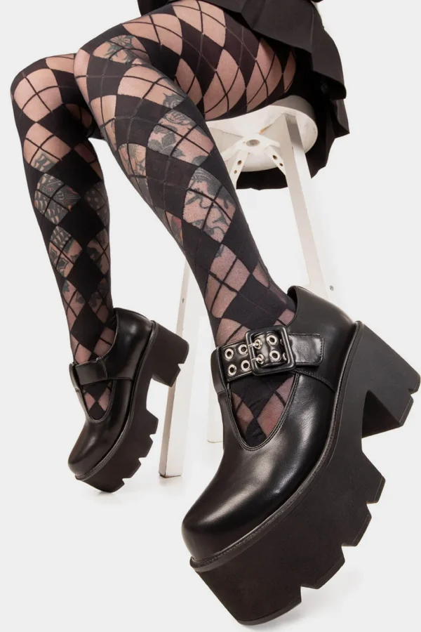 Lamoda Platform | Platform Boots^Watch Me Chunky Mary Jane Shoes