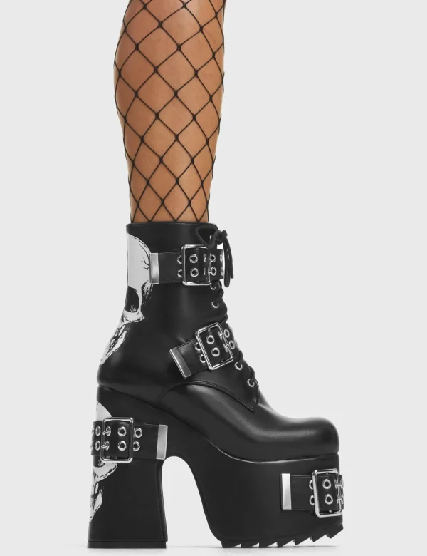 Lamoda Skulls | Platform Boots^Whatever Chunky Platform Ankle Boots