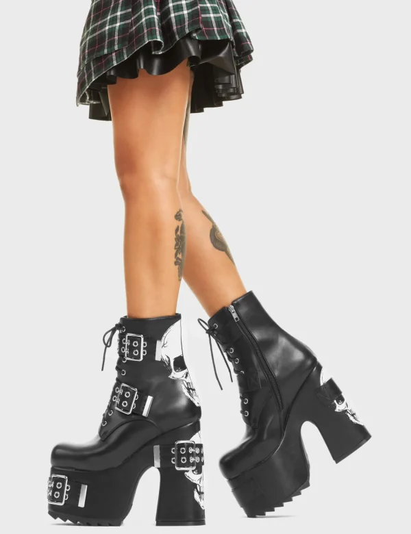 Lamoda Skulls | Platform Boots^Whatever Chunky Platform Ankle Boots