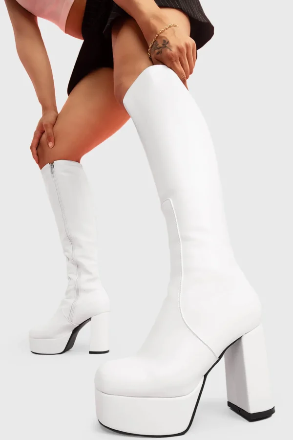 Lamoda Colourful | Wide Calf^Whatta Showdown Wide Calf Platform Knee High Boots