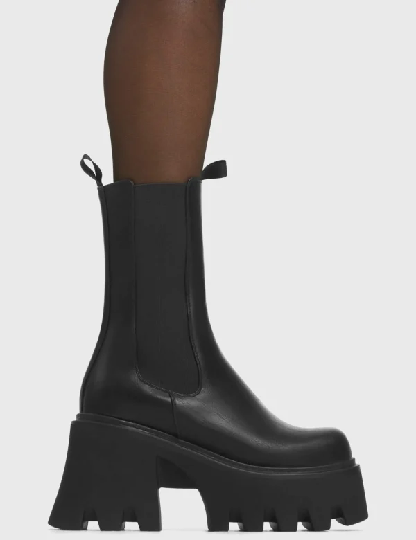 Lamoda Platform Boots | Chunky Boots^Wipe Out Chunky Platform Ankle Boots